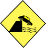 Road Ahead on a Quay road sign