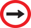 Turn Right road sign