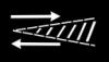 Hatch Line for Traffic in Opposite Direction road marking
